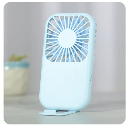 Mini Rechargeable Handheld Fan Phone Holder Adjustable Wind Speed Fan