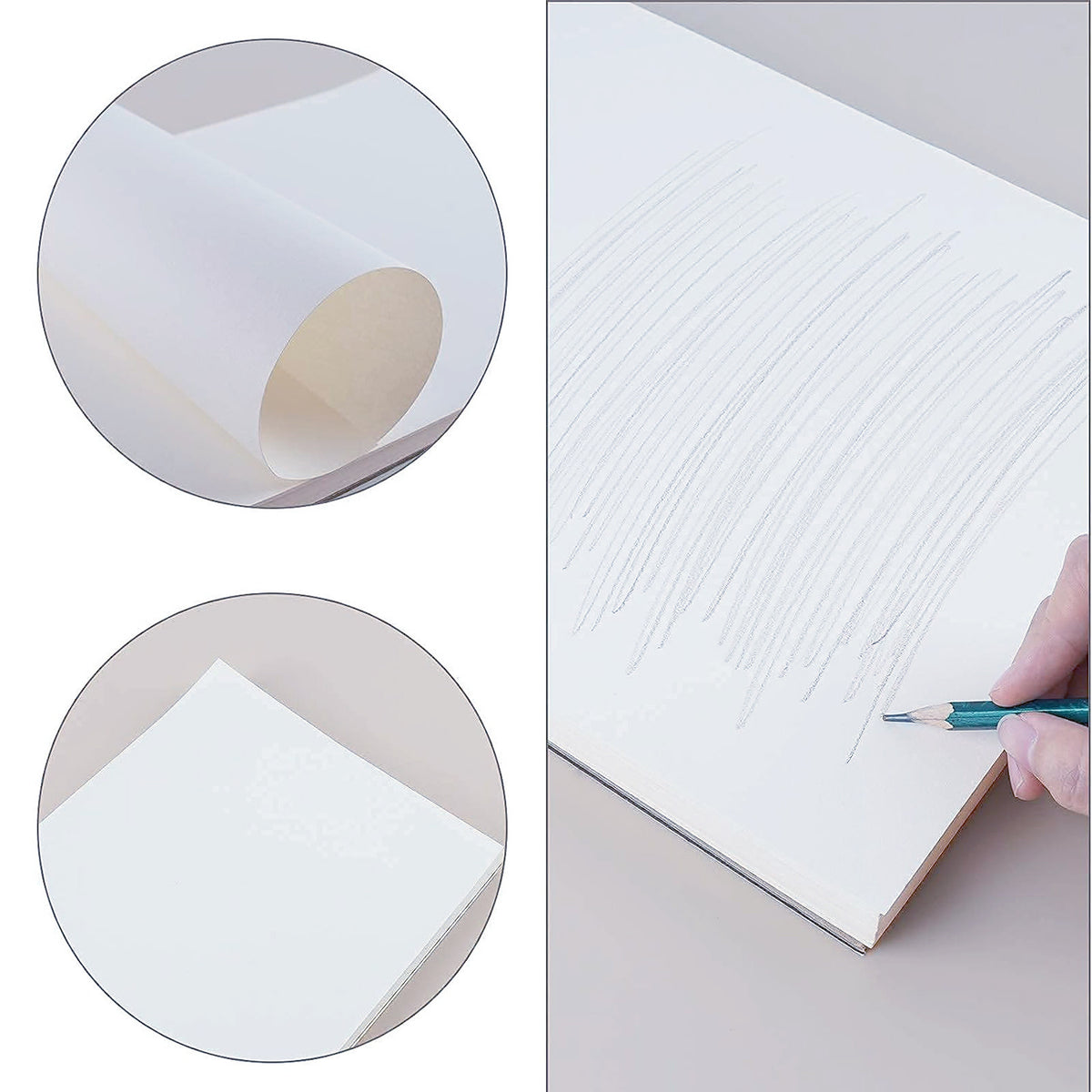 9"x12" Sketch Book 100 Sheets Sketch Pad Top Spiral Bound Drawing Book For Kids And Adults