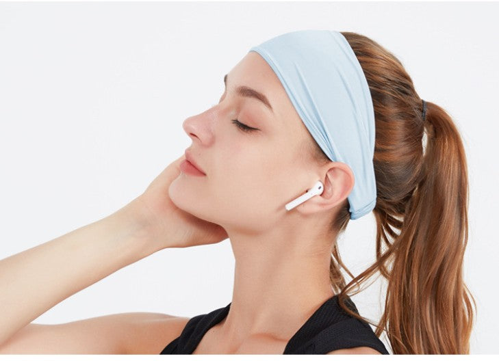 Wide Headband Stretchy Sweat Wicking Headband Hair Wrap