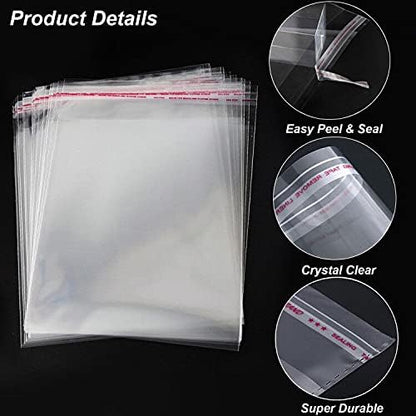 11.82 x 17.73" OPP Self Sealing Cellophane Bags