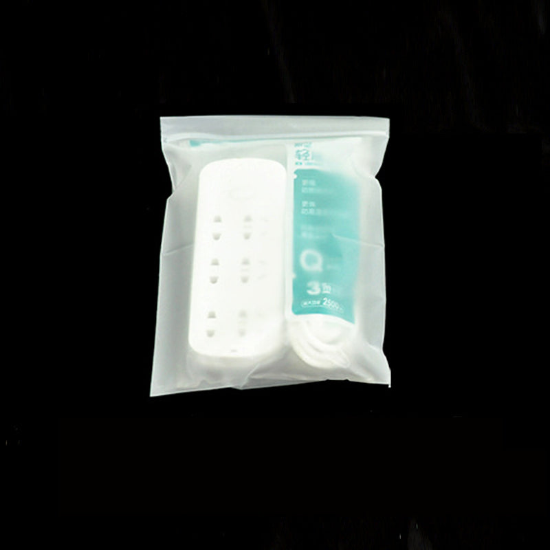 7.9 x 11.9" Matte Frosted Resealable Plastic Bags Zip-Lock Seal Storage Pouch