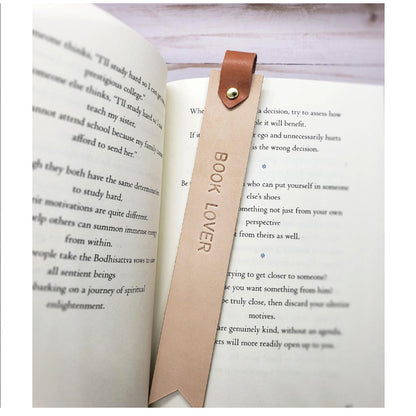 PU Leather Bookmark Classic Stitched Bookmark Page Markers Reading Gifts