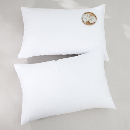 20 x 28" Premium Square Cotton Throw Pillowcase - Envelope Closure