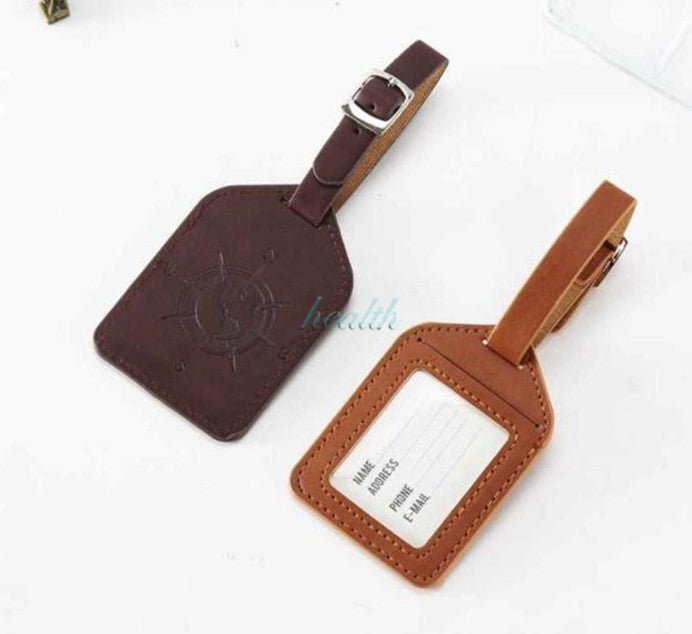 PU Leather Luggage Tag