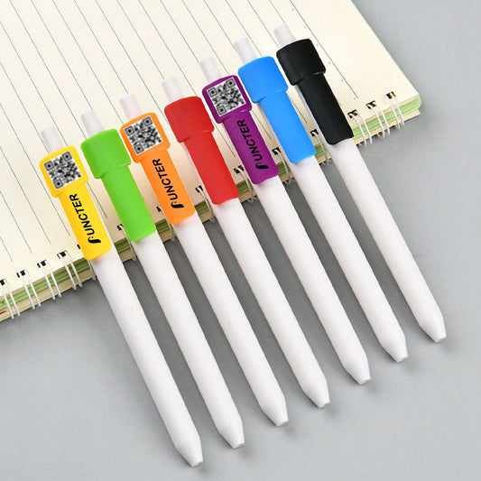 QR Code Pen Advertising Black Ink Pen Colorful Pen Clip