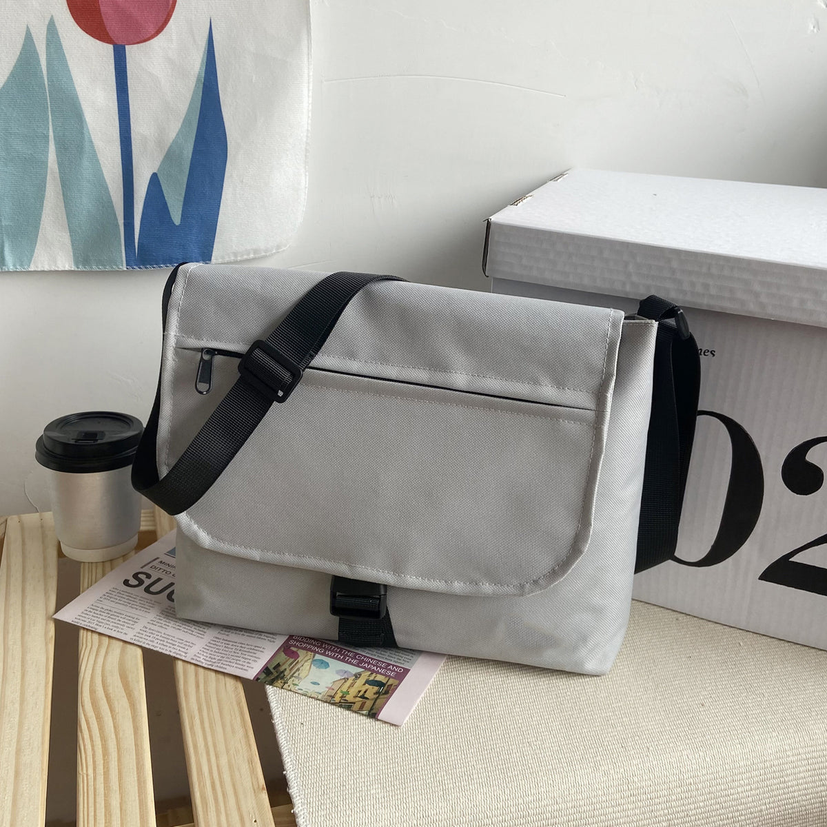 Unisex Oxford Messenger Bag Crossbody Bag Shoulder Bag Sling Bag