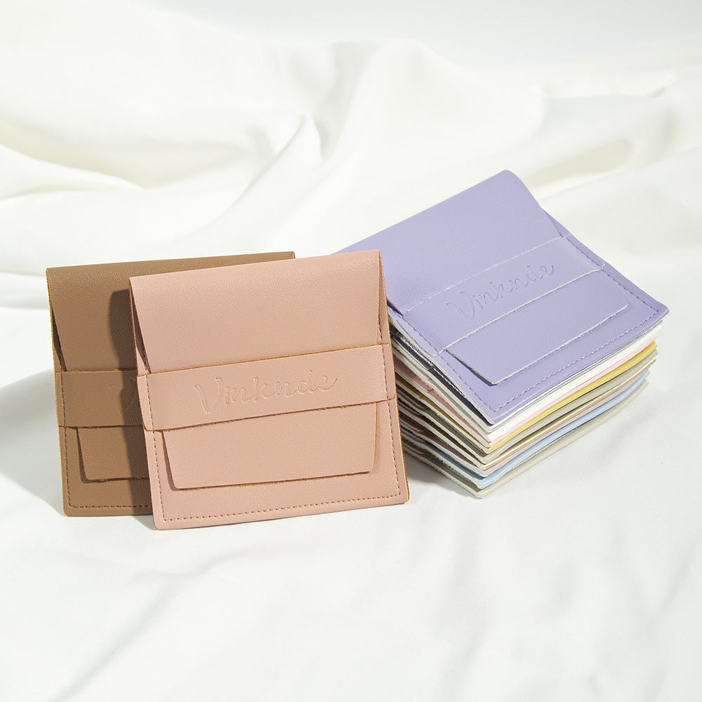 3.2" PU Leatherette Jewelry Pouch Mini Envelope Bag Packaging Pouch Jewelry Gift Bag