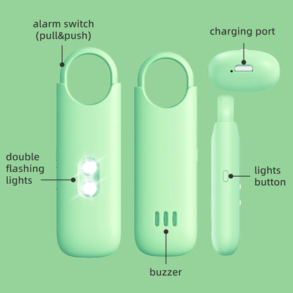 130dB Self Defense Alarm Keychain Safety Siren