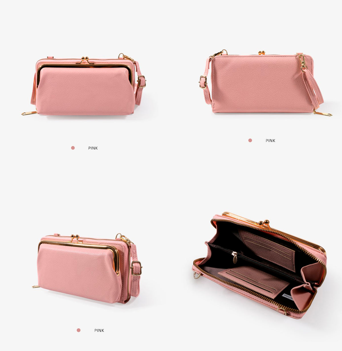 PU Leather Cell Phone Purse Bag Small Crossbody Bag Mini Messenger Bag Wallet Bag Shoulder Handbag