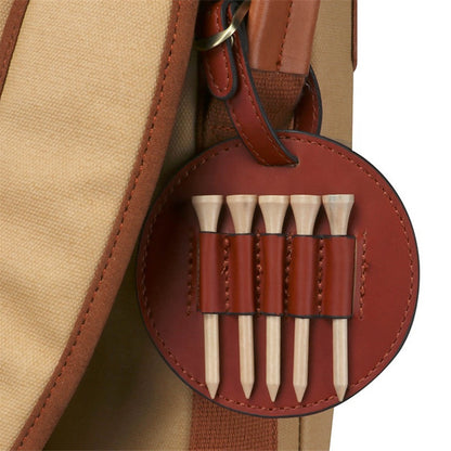 Vintage PU Leather Golf Tee Carrier Tees Holder