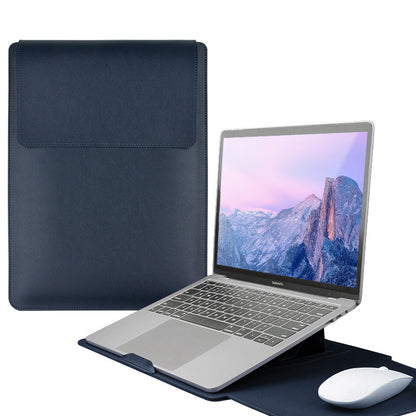 13" PU Leather Laptop Sleeve Case with Stand