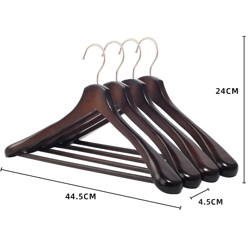 17.5" Wide Shoulder Wooden Hangers Suit Hangers Coat Hangers Heavy Clothes Hangers