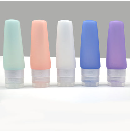 3 OZ Silicone Travel Refillable Bottles, Travel Size for Shampoo,Conditioner,Lotion,Toilet