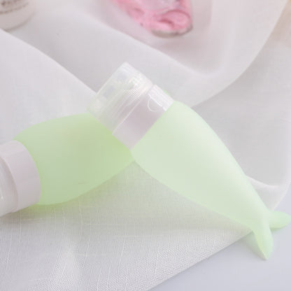 1.7 OZ Travel Split Bottles TSA Approved with Label Silicone BPA Free Refillable Cosmetic Container
