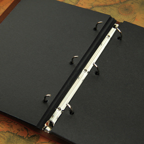 PU Leather Cover Photo Album Self Adhesive Scrapbook Colletctor Book With Writing Space
