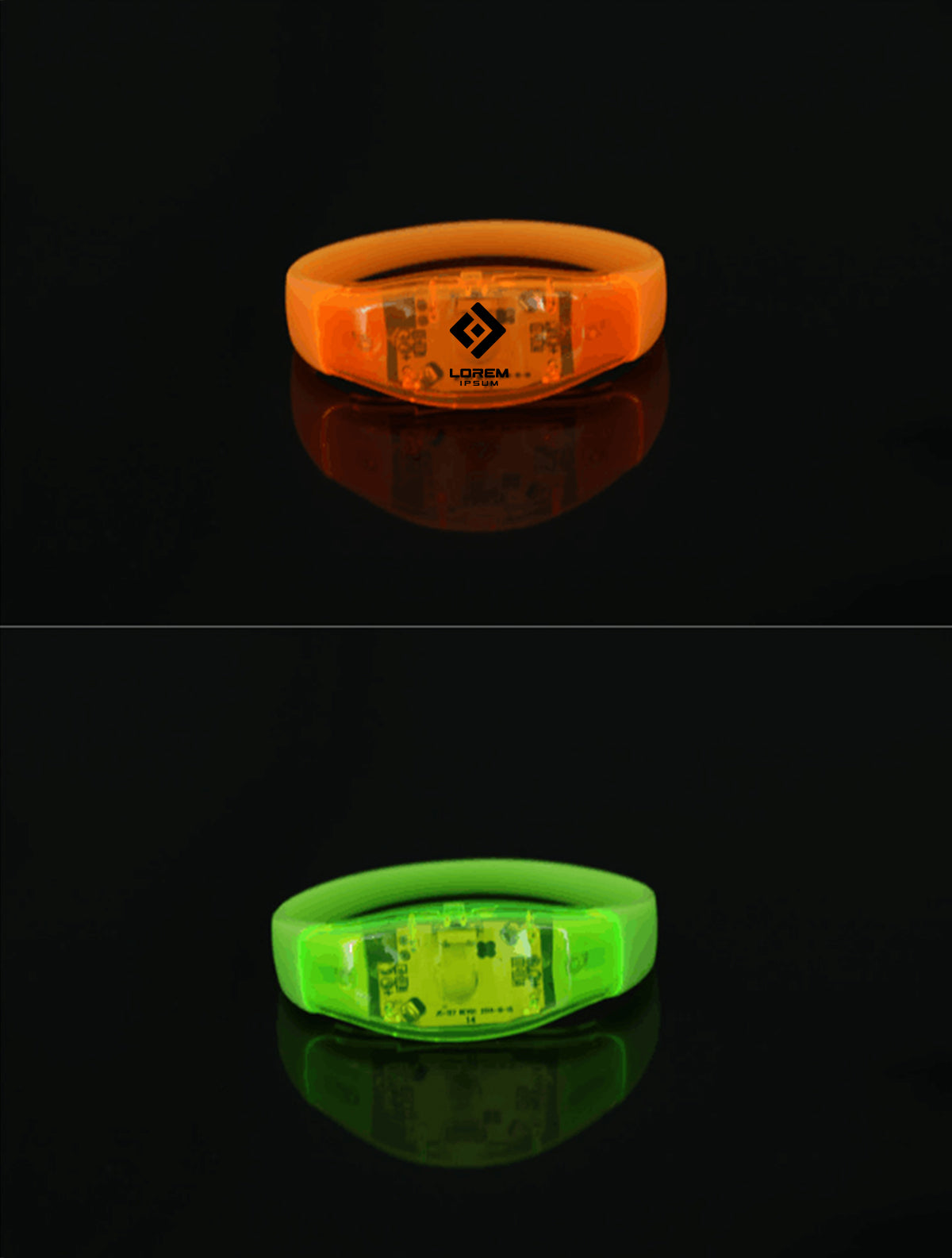 Fashion Sound Controlled Voice LED Light Up Bracelet