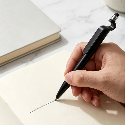 Stylus Twist Pen Metallic Pen Barrel Advertising QR Code Pen Phone Holder