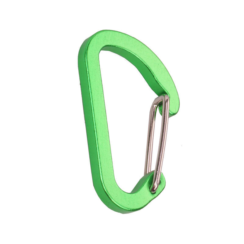 Flat #4 D Shape Aluminium Alloy Carabiners