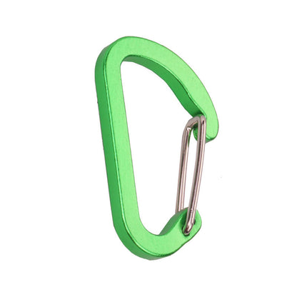 Flat #4 D Shape Aluminium Alloy Carabiners