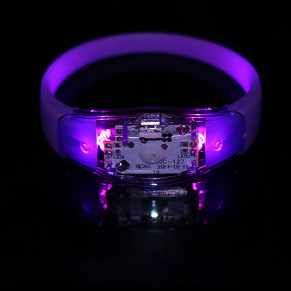 Sound control LED Luminous Silicone Bracelet Rave Concert Birthday Carnival Party Favors Gift