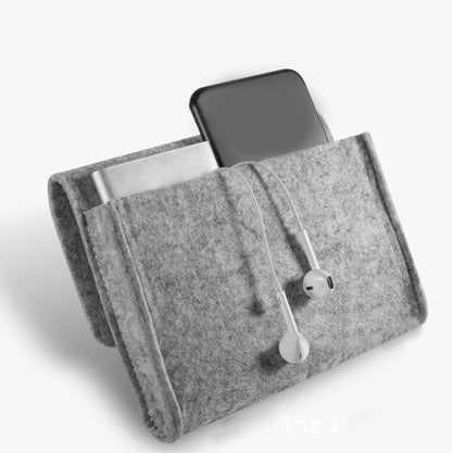 Mini Small Felt Purse Organizer Handbag Pocketbook Handle Bag