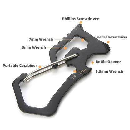 6" 1 Outdoor Stainless Steel Multitool Survival Card Repair Tool