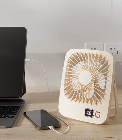 1200mAh Power Bank Desk Fan USB Rechargeable Fan Hook Hanging Fan