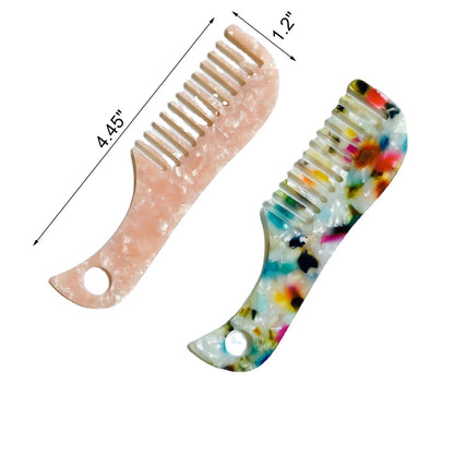 Mini Acetate Hair Brush Travel Comb Mini Detangling Combs