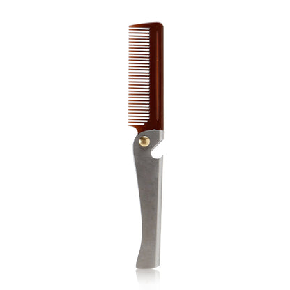 Stainless Steel Folding Comb Folding Beard Comb