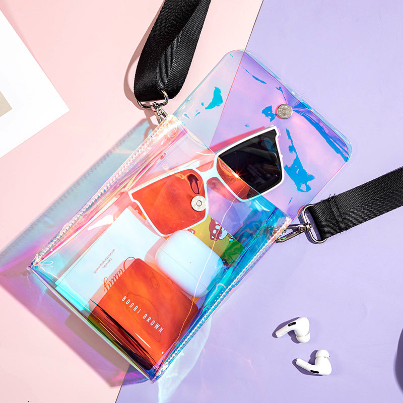 Iridescent Clear Blank Front