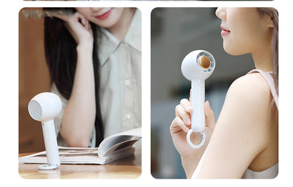 Mini Handheld Fan Rechargeable Personal Ultra Quiet Portable Fan With Carabiner