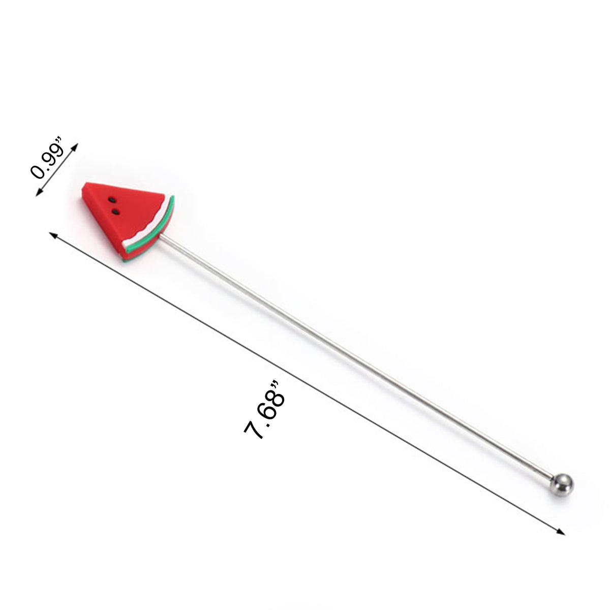 7.68 L Stainless Steel Watermelon Top Beverage Stirrers Coffee Stick