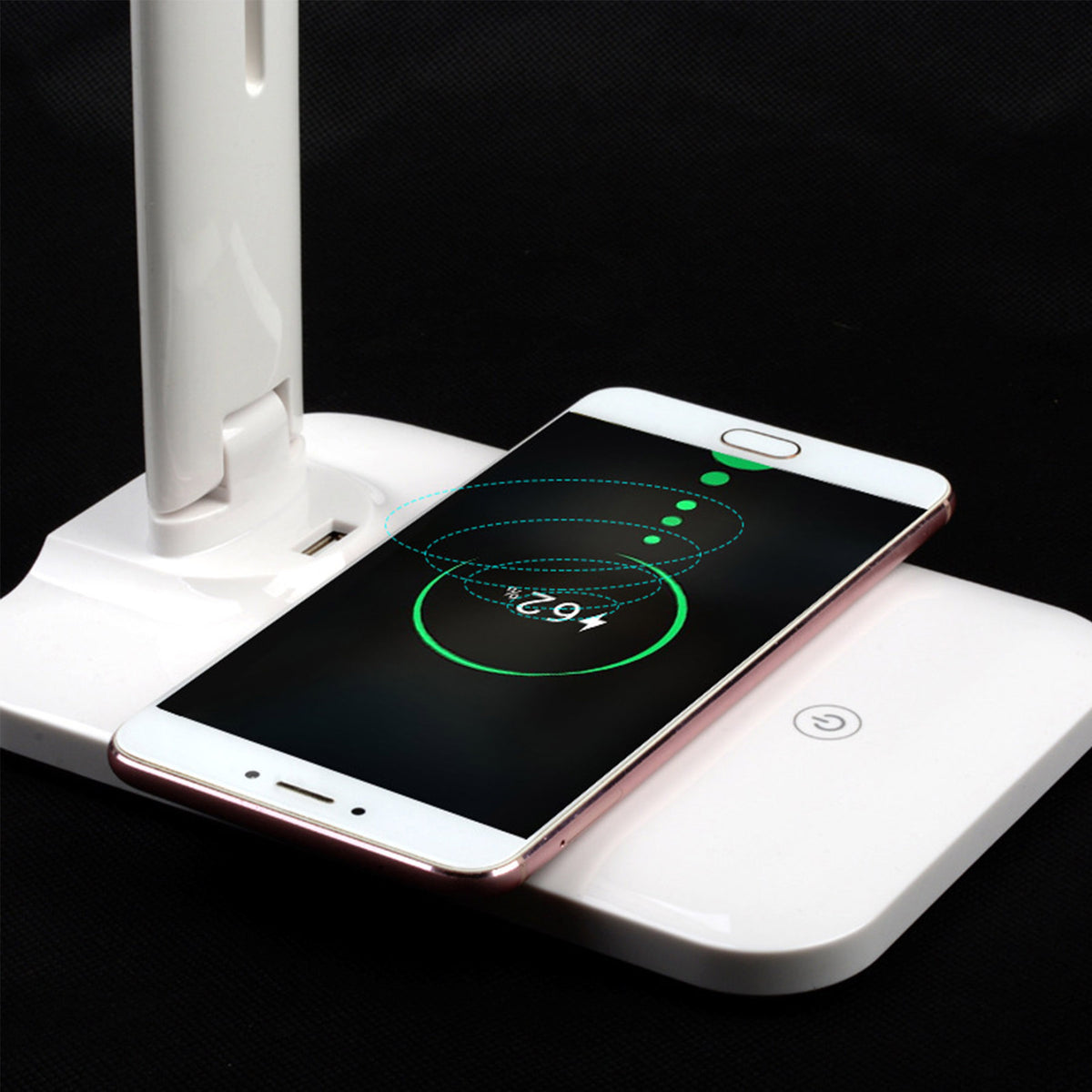 5W Stepless Dimmable Office Lamp w/Wireless Charging