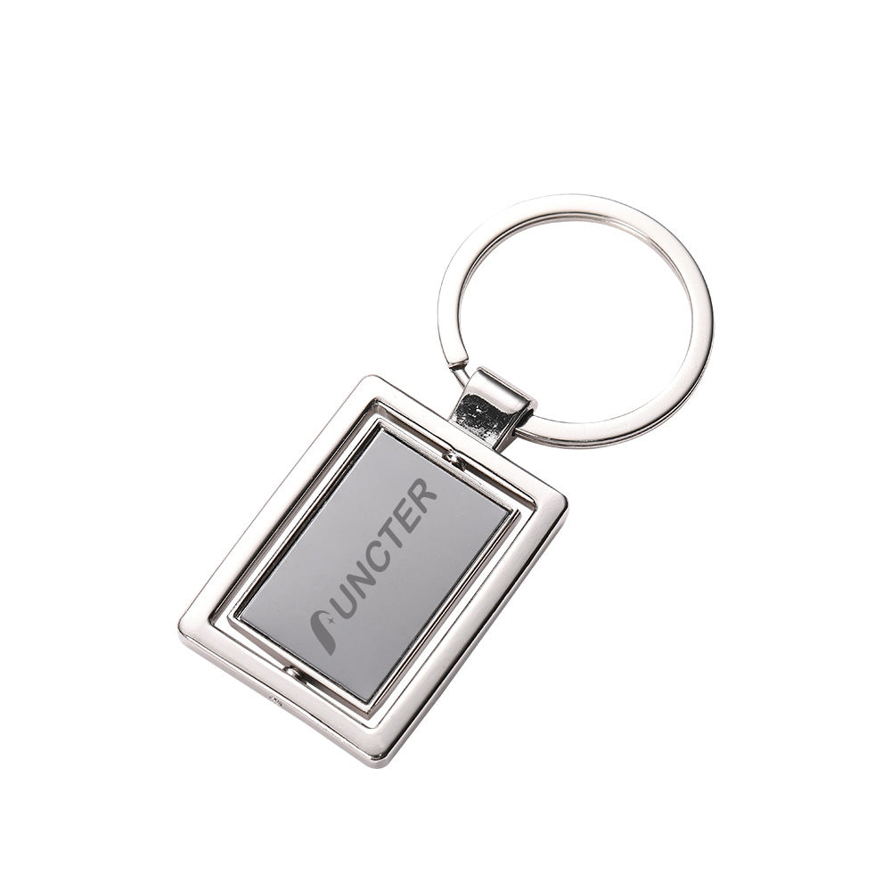 Rectangle Shape Spinner Keychain