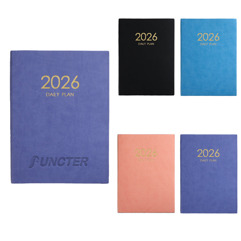 A4 PU 2026 Weekly & Monthly Planner Daily Schedule Notebook