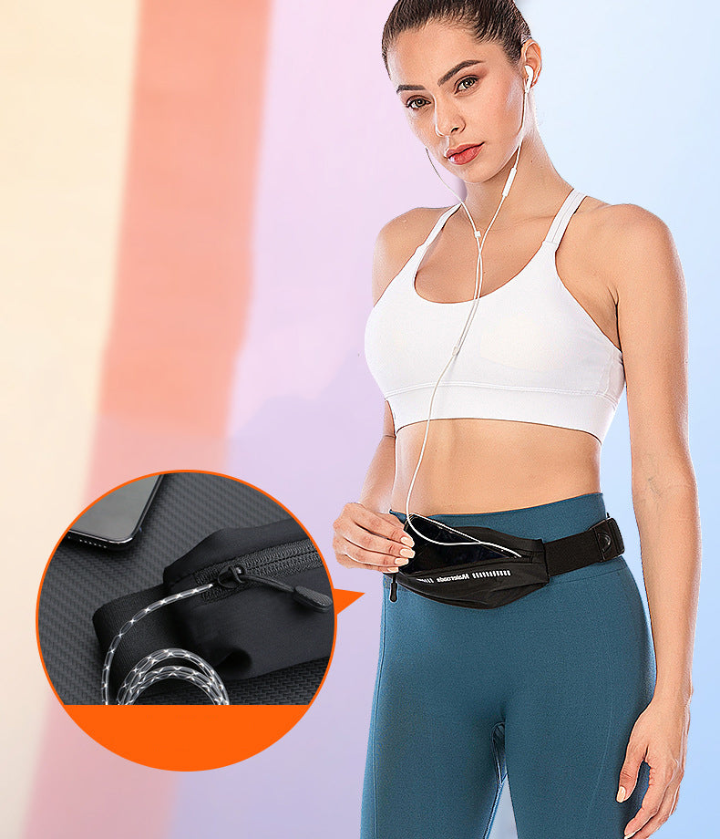 Reflection Fanny Pack Outdoor Sports Water Resistant Polyester Waist Bag