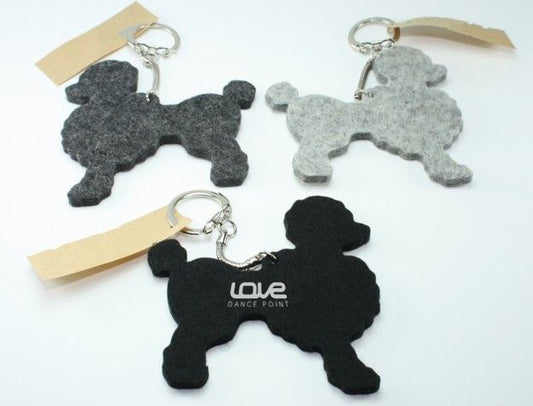 Dog Shaped Felt Key Chain