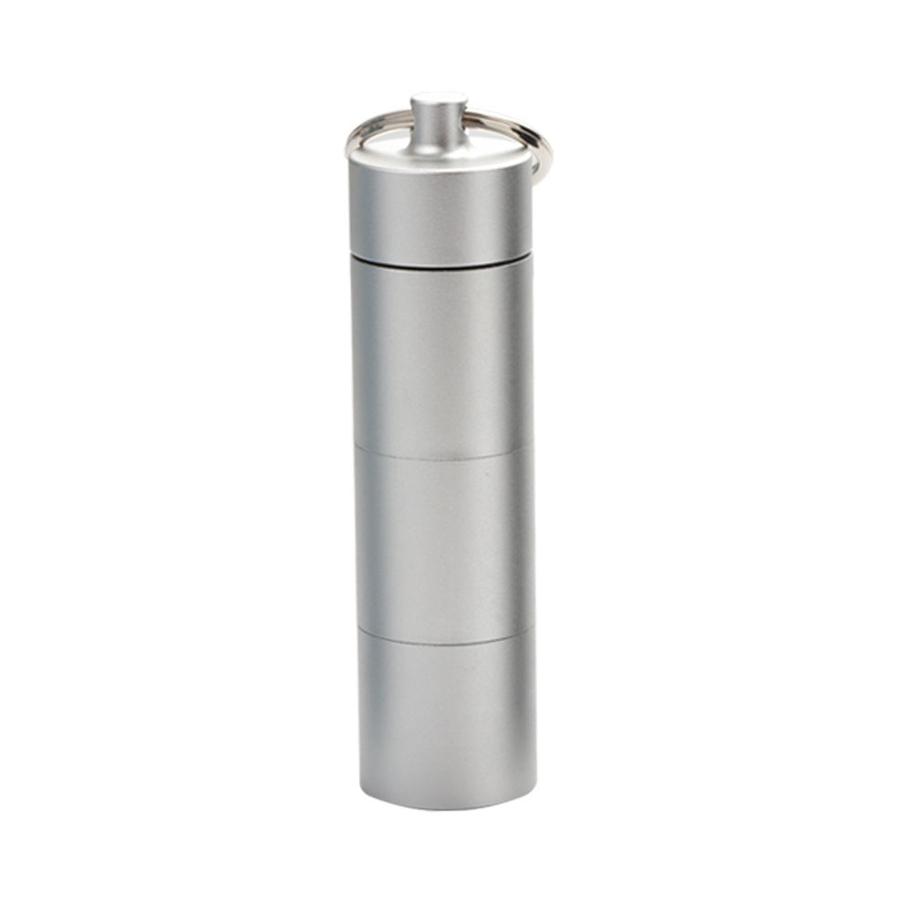 Aluminum Waterproof Pill Box Stackable Pill Organizer For Outdoor Activities