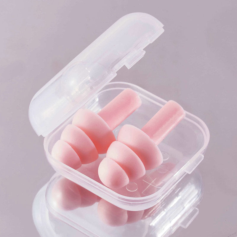 Silicone Earplugs for Noise Reduction Sound Blocking & Sleep Aid