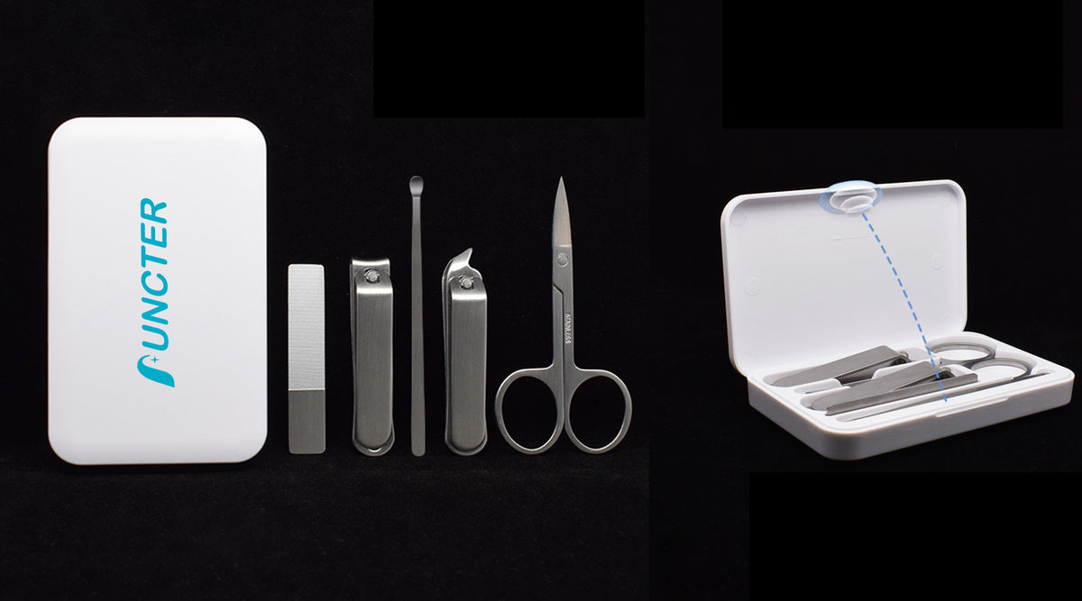 5" 1 Stainless Steel Professional Pedicure Kit Nail Scissors Grooming Kit With White Box