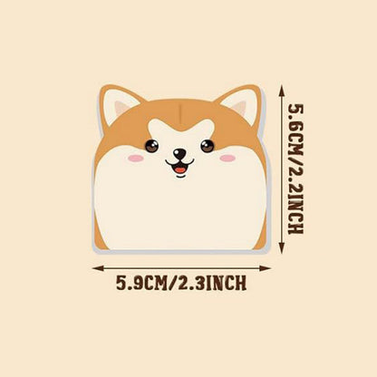 30 Sheets Custom Paper Cute Dog Sticky Notes Writing Pads