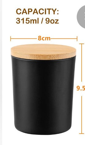 10.5 oz. Glasses Candle Holder W/ Lid