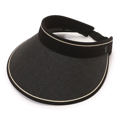 Sun Hats for Women Fashionable Womens Wide Brim Hat Roll-up Straw Sun Visor Hat