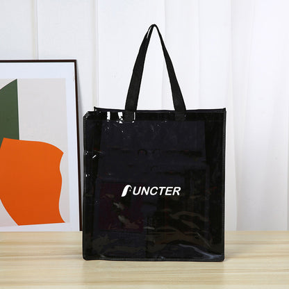 Medium Size Reusable PVC Gift Tote Bag With Handles
