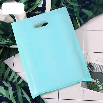 9"x12" 2.4mil Merchandise Bag W/ Die Cut Handle for Boutique Bag Shopping Clothes Packaging Bag