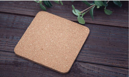Custom Soft Square Wooden Cork Coaster