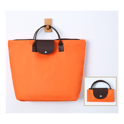 Folding Heavy Duty Oxford Groceries Bag Reusable Shopping Bags Large Foldable Tote Bag