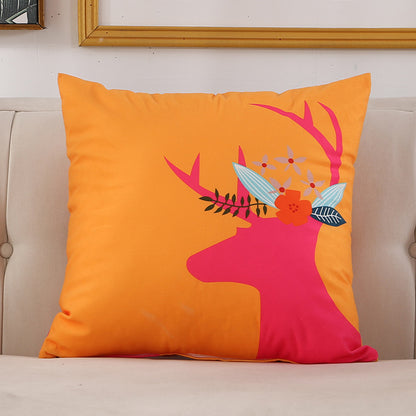 Full Printed 15.8 x 15.8" Premium Square Polyester Short Plush Throw Pillowcase W/Hidden Zipper