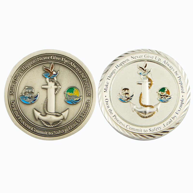 1.8" Fully Customized Metal Challenge Coin Round Commemorative Coins
