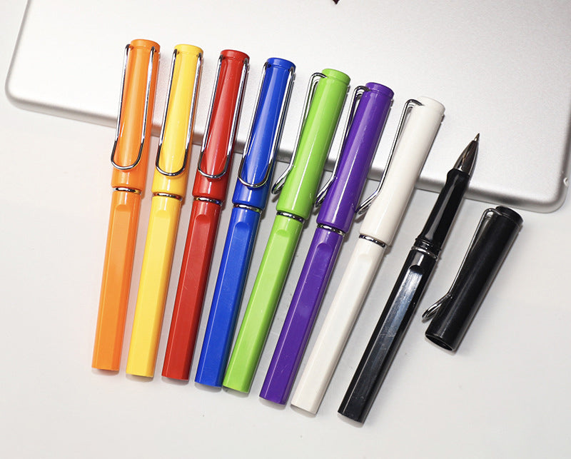 Plastic Gel Pen W/A Metal Clip